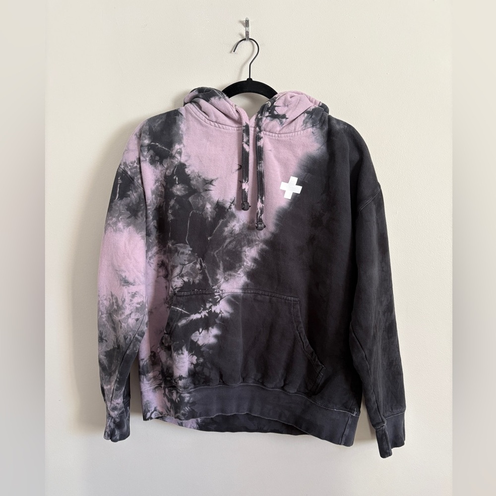 Dan + Shay (Arena) Tour Hoodie Size Large Tie Dye 2020 Tour Pullover Pink Black